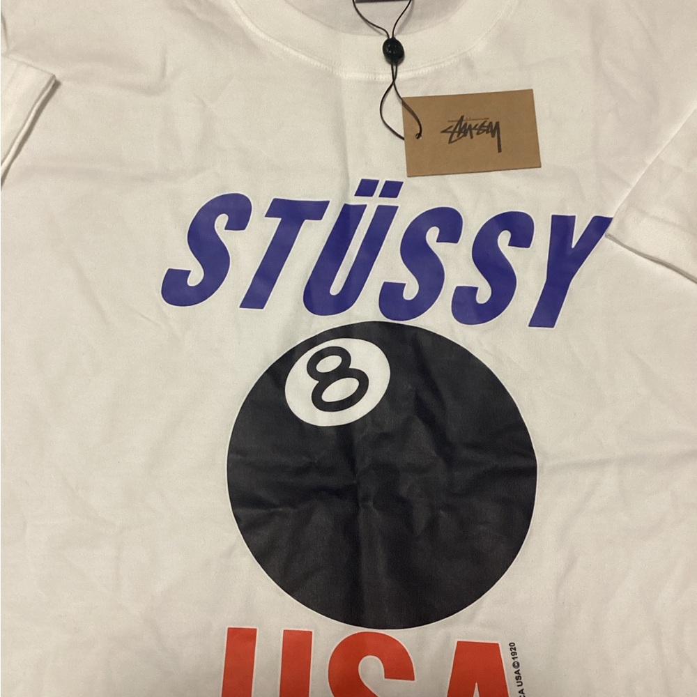 Stussy USA White Tee